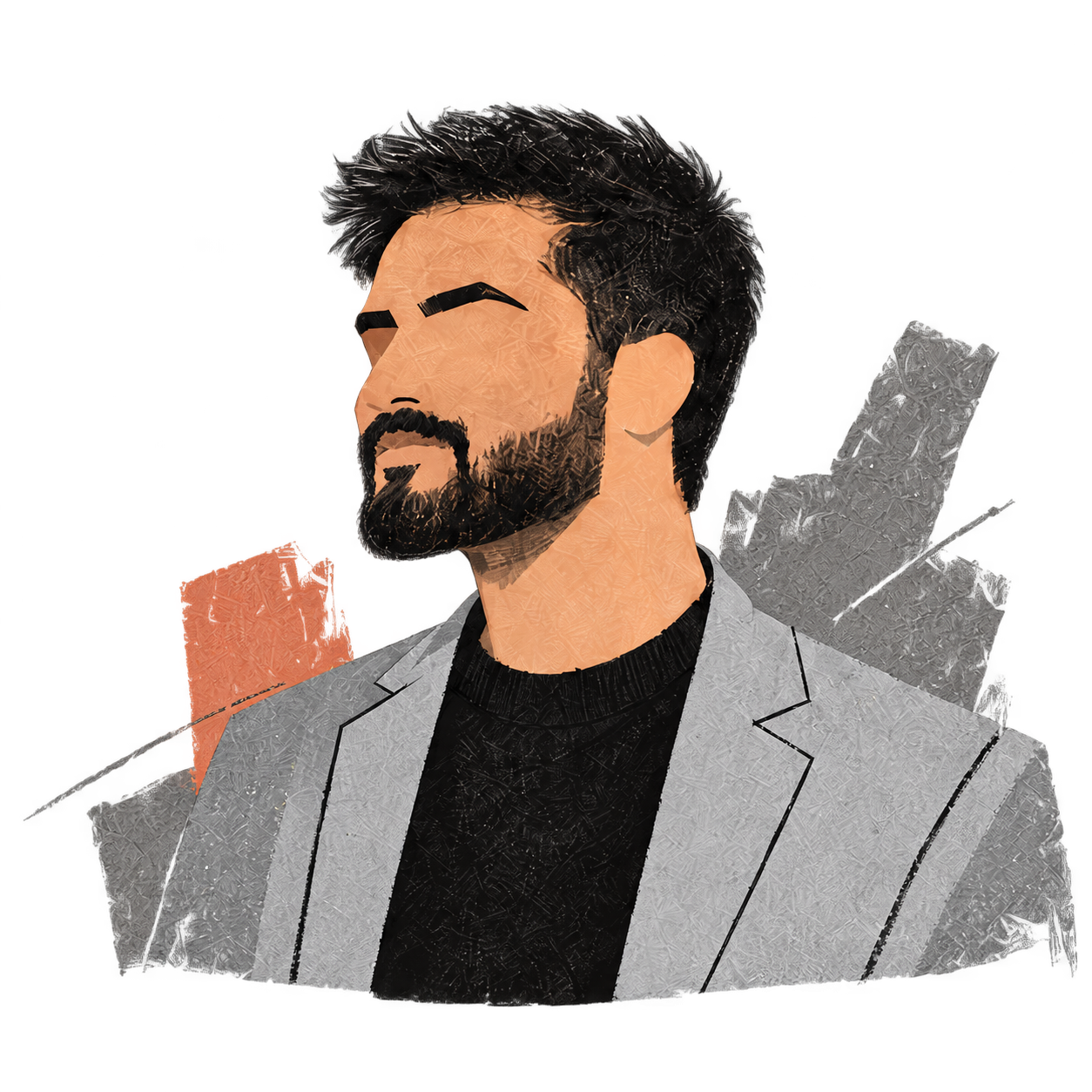 Stylized illustration of Gaurav Sagar