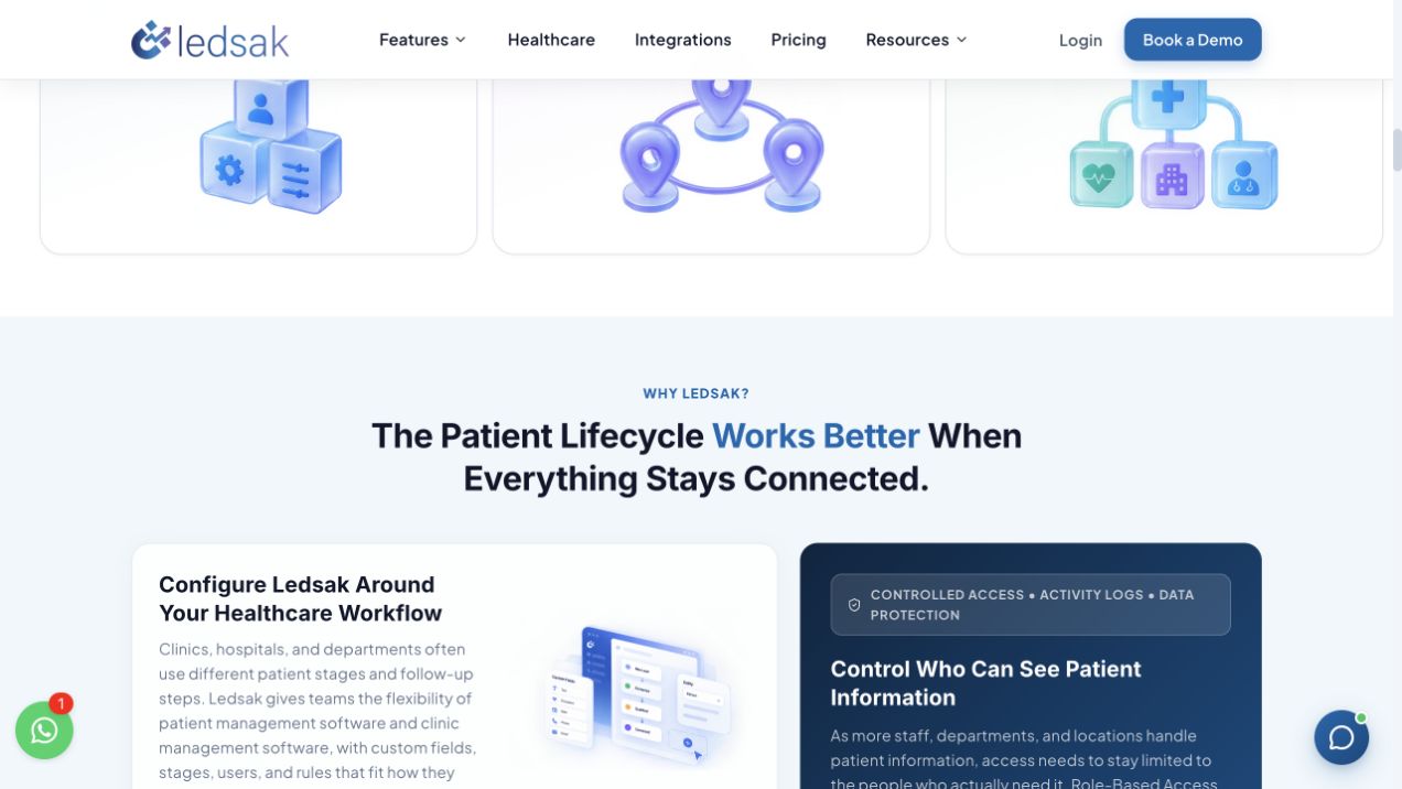 Ledsak: clinic categories